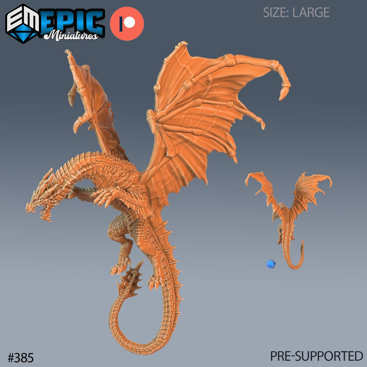 Yellow Dragon Set of 3 DND Minis | Last Rebellion Collection | TTRPG | Waterdeep Exandria Tiamat Curse Strahd Option #385 front DND miniature  16k resin