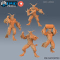 Big Foot Yeti Set of 4 DND miniatures group photo Ancient Cold