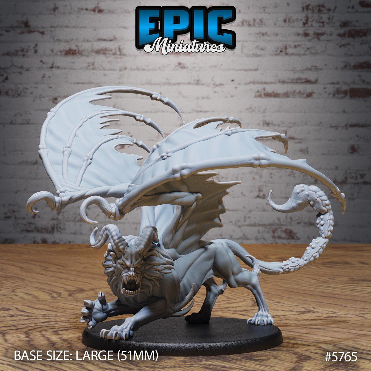 Manticore Classic Option #5765 front DND miniature Cultist Circle 16k resin