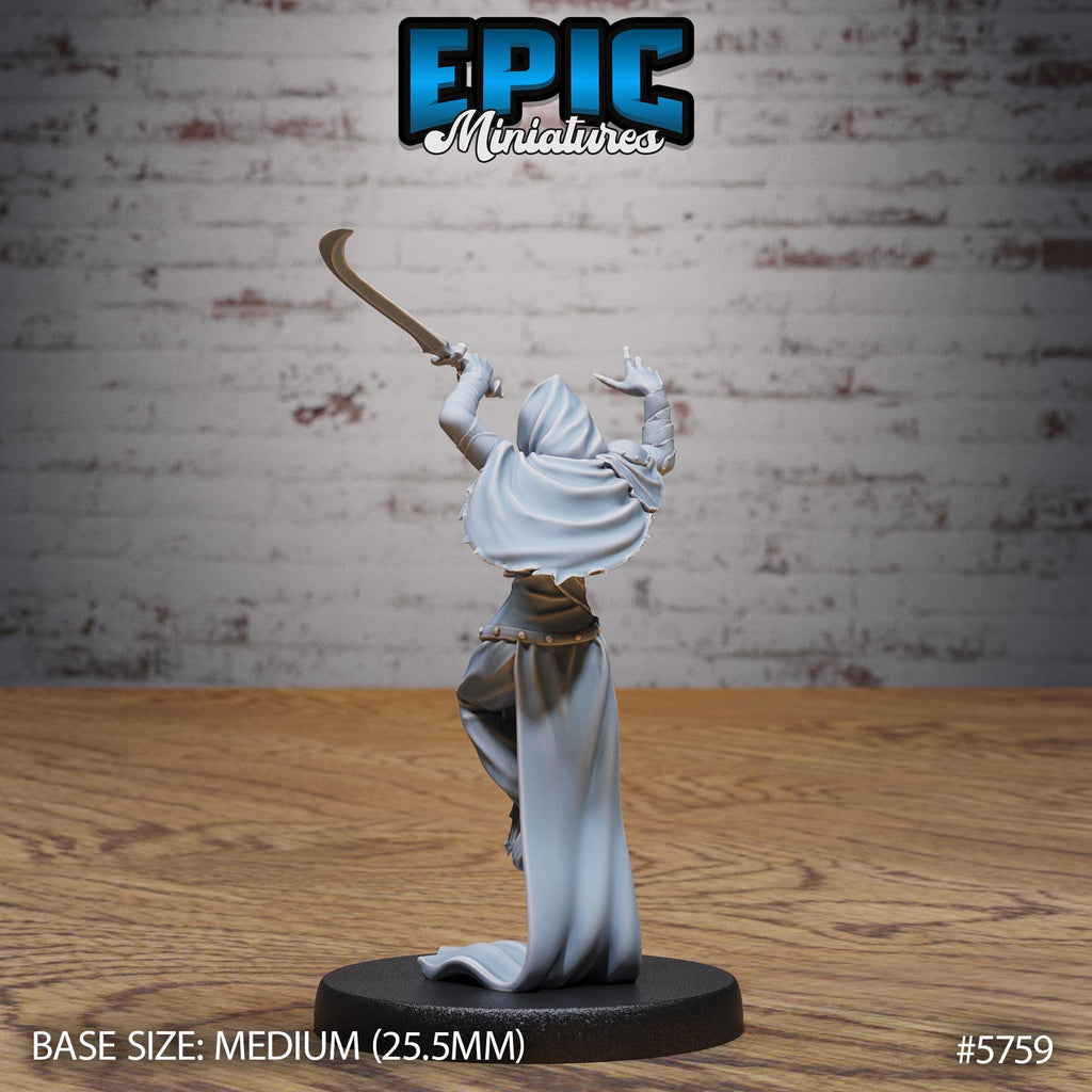 Death Assassin Option #5759 back DND miniature Cultist Circle 16k resin