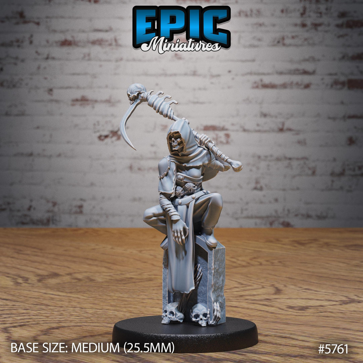 Death Assassin Option #5761 front DND miniature Cultist Circle 16k resin