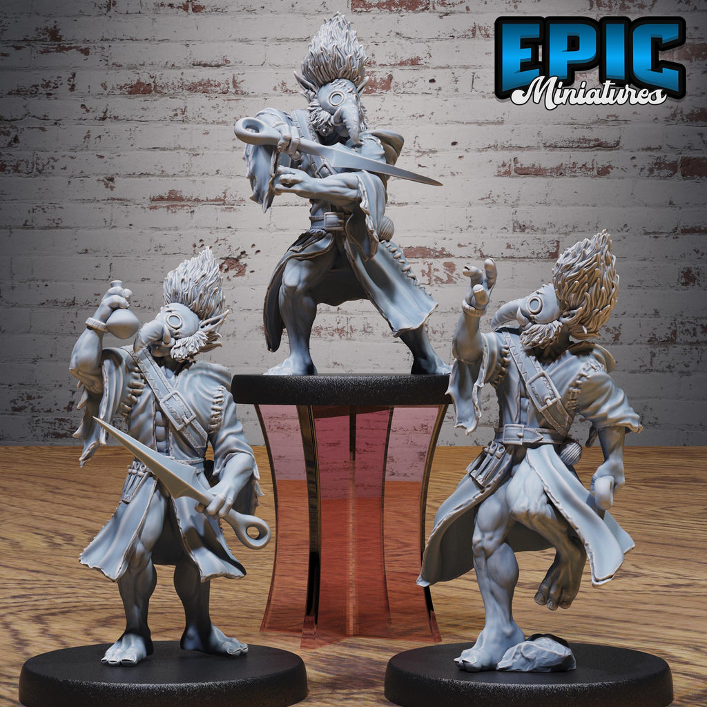 Stitch Doctor Set of 3 DND miniatures group photo Cultist Circle