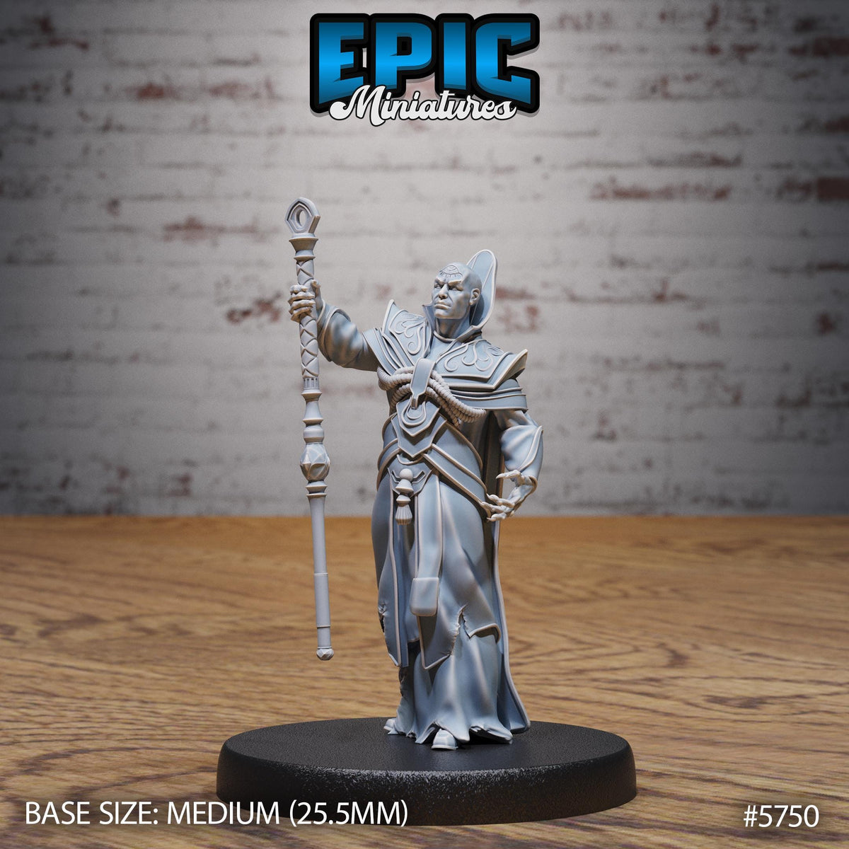 All-Seeing Eye Mage Option #5750 front DND miniature Cultist Circle 16k resin