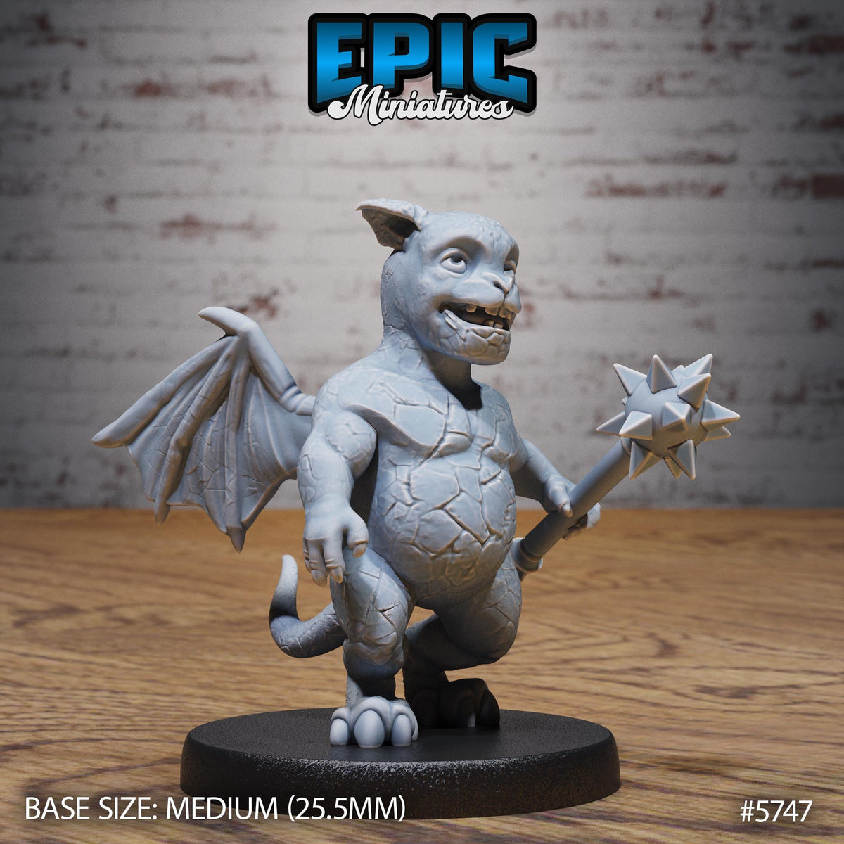 Gargoyle Kid Option #5749 back DND miniature Cultist Circle 16k resin