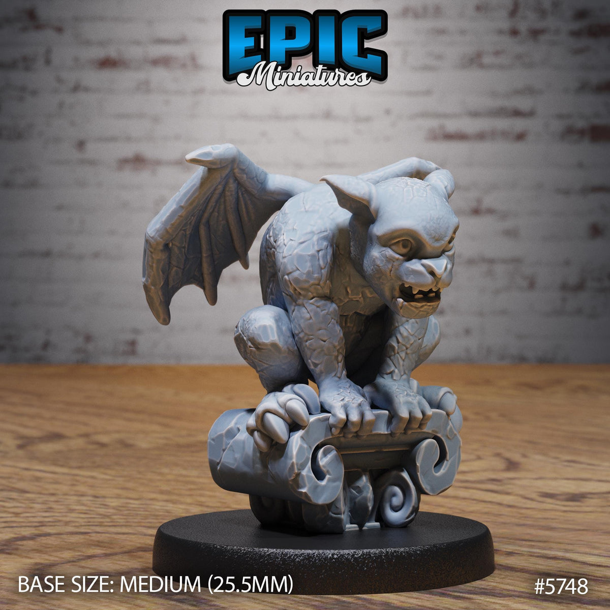 Gargoyle Kid Option #5747 back DND miniature Cultist Circle 16k resin