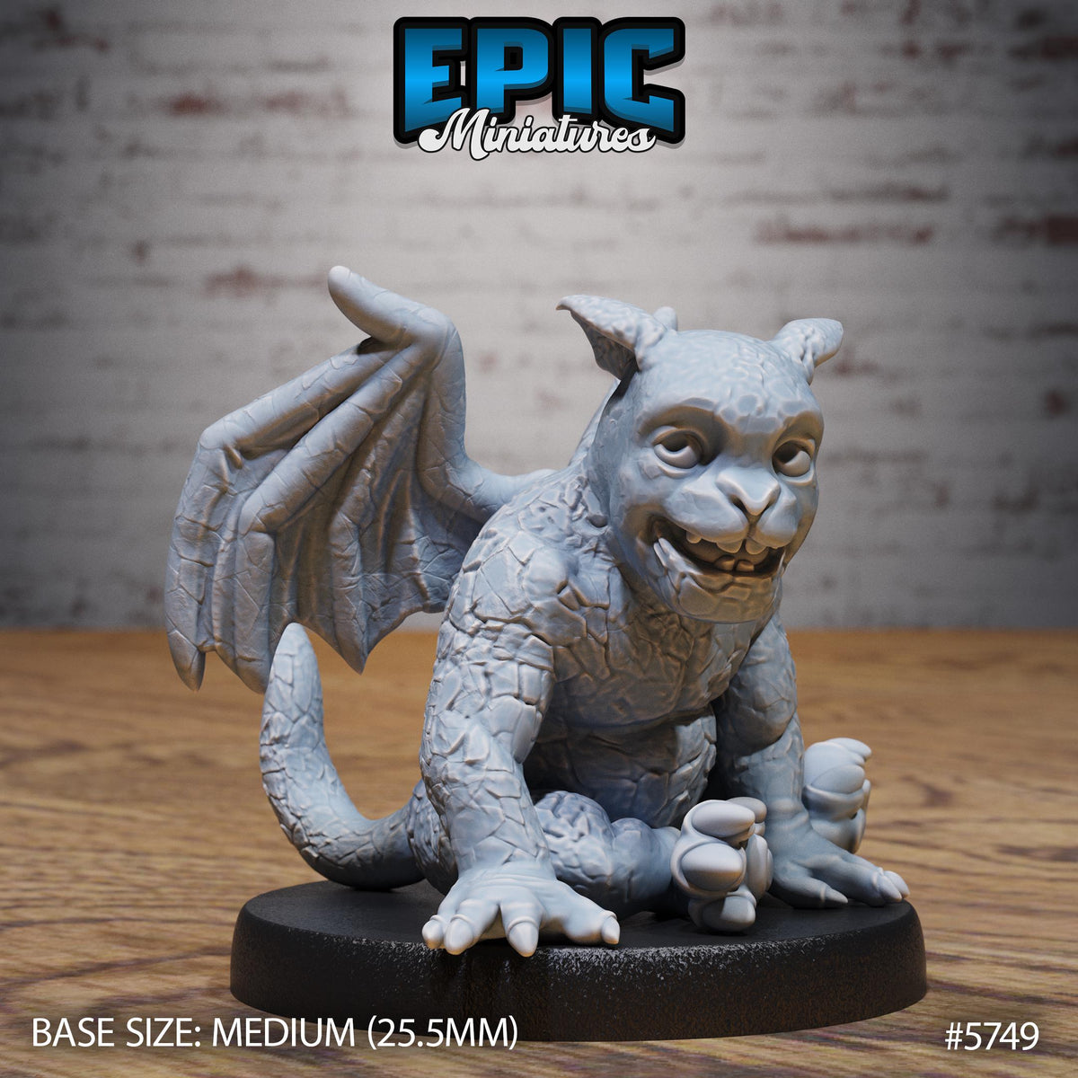 Gargoyle Kid Option #5748 back DND miniature Cultist Circle 16k resin