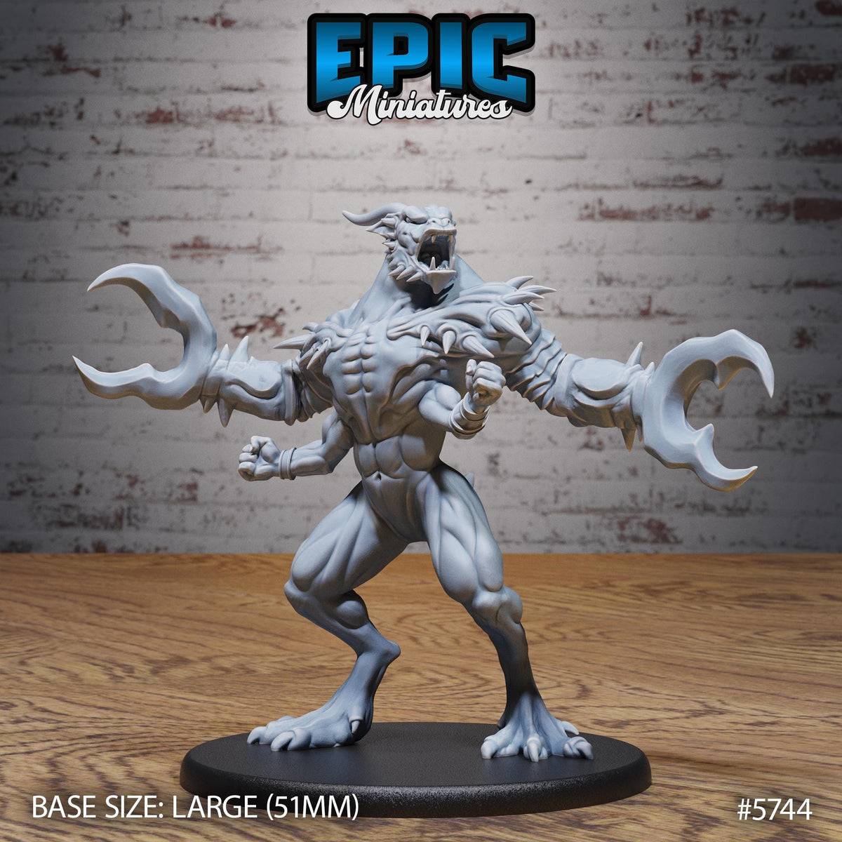 Glabrezu Classic Option #5744 front DND miniature Cultist Circle 16k resin