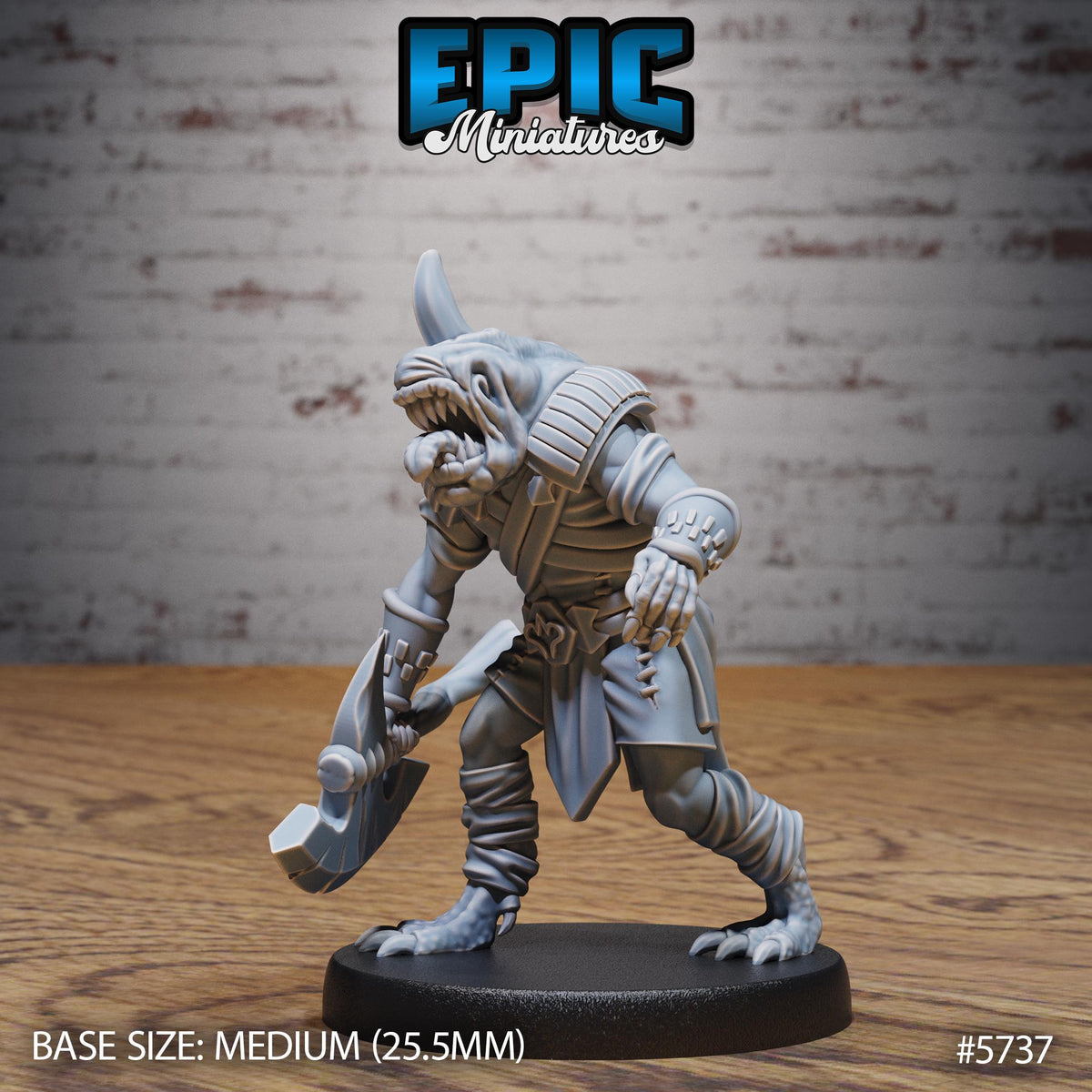 Cult Flesh Experiment Servant Option #5737 front DND miniature Cultist Circle 16k resin