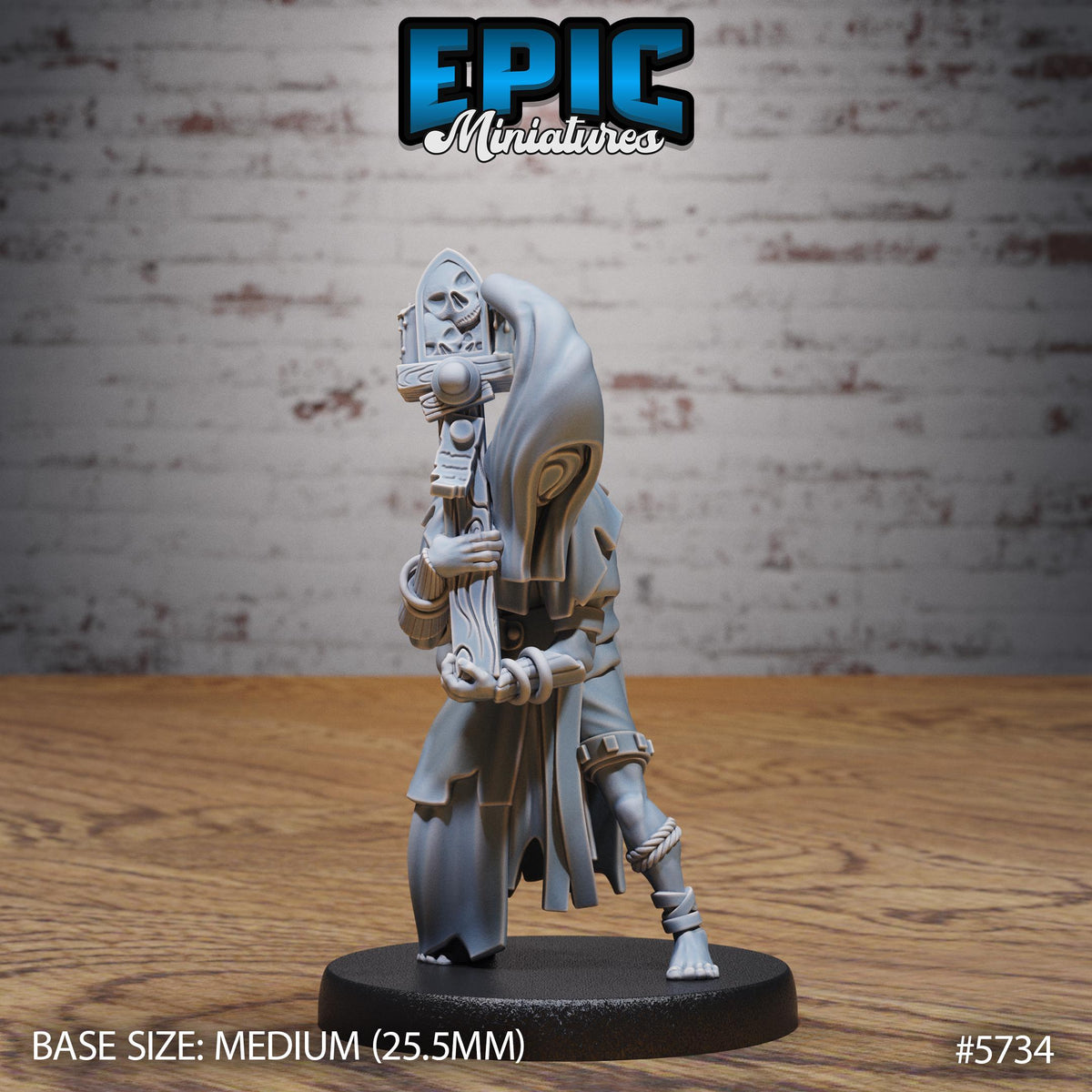 Cult Cultist Option #5734 front DND miniature Cultist Circle 16k resin
