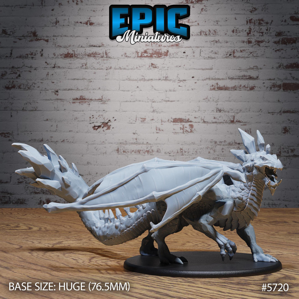 Amethyst Dragon Adult Ancient Option #5720 front DND miniature Dragon Hunt 16k resin