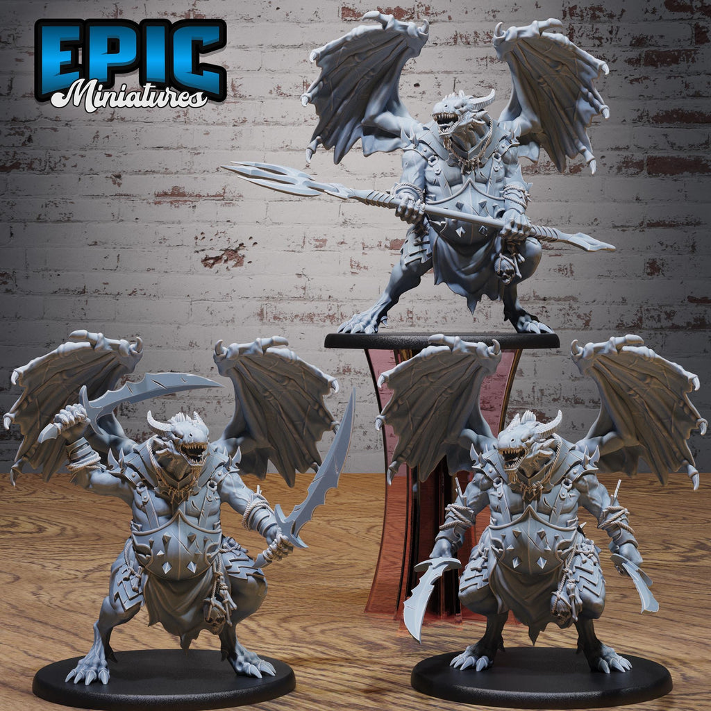 Draconian Butcher Set of 3 DND miniatures group photo Dragon Hunt