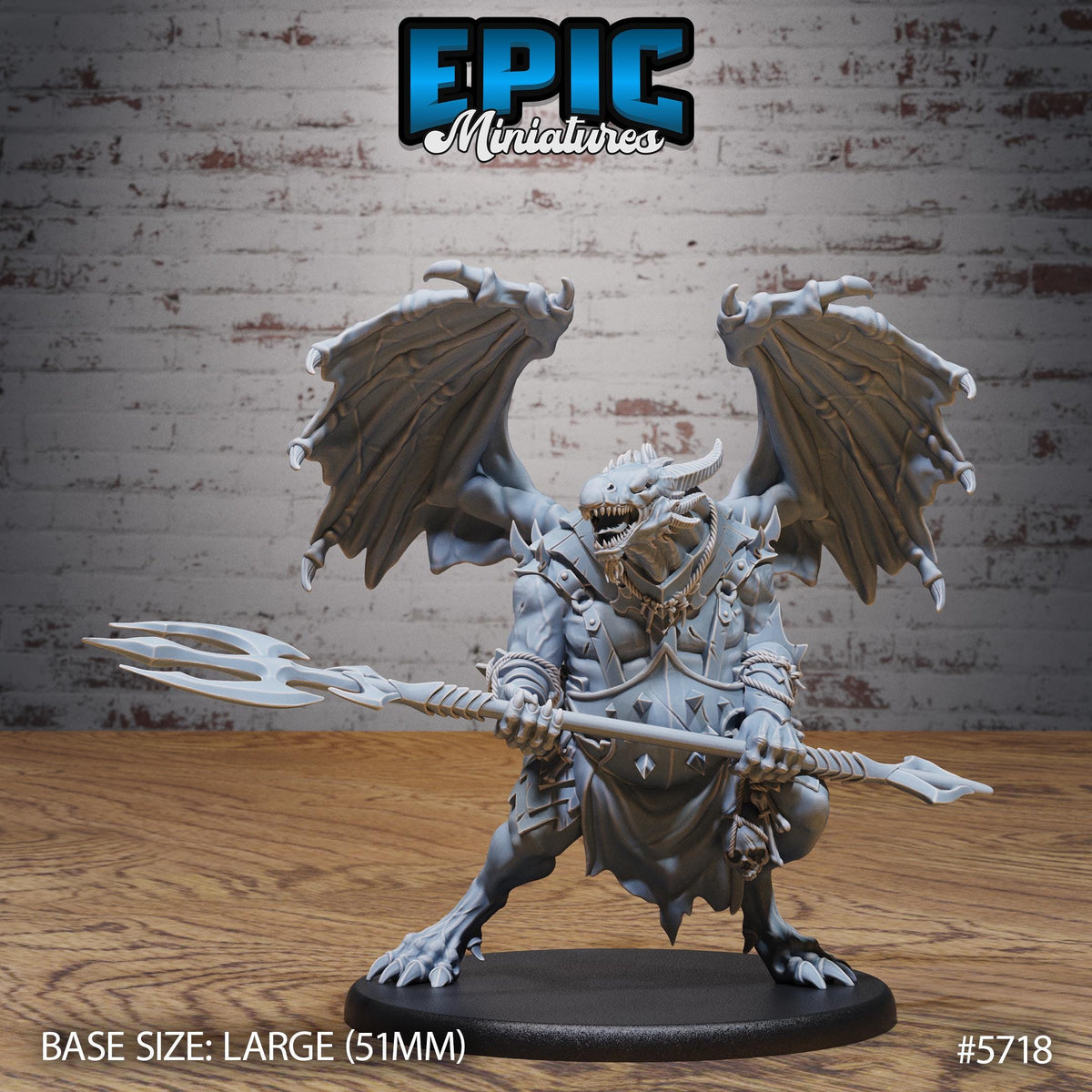Draconian Butcher Option #5717 back DND miniature Dragon Hunt 16k resin