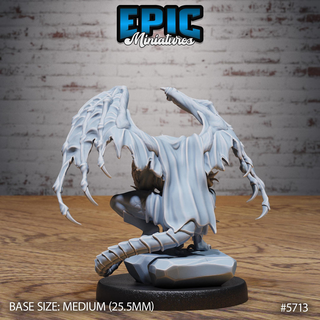Draconian Rogue Option #5713 back DND miniature Dragon Hunt 16k resin
