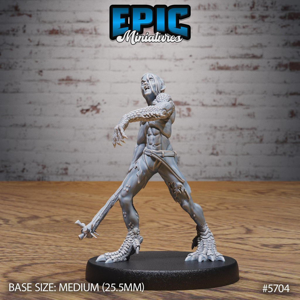 Dragonflesh Curse Option #5704 front DND miniature Dragon Hunt 16k resin
