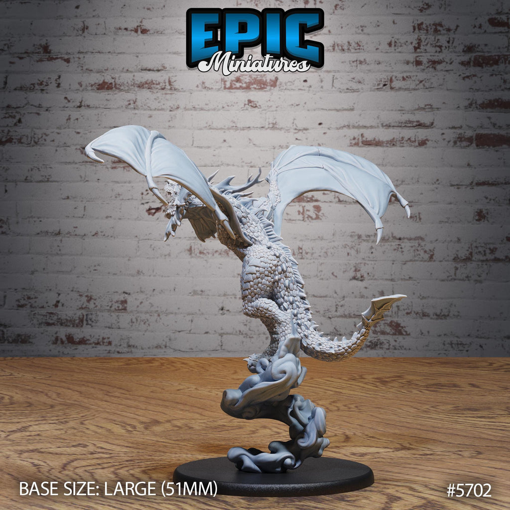 Angry Wyvern Option #5702 back DND miniature Dragon Hunt 16k resin