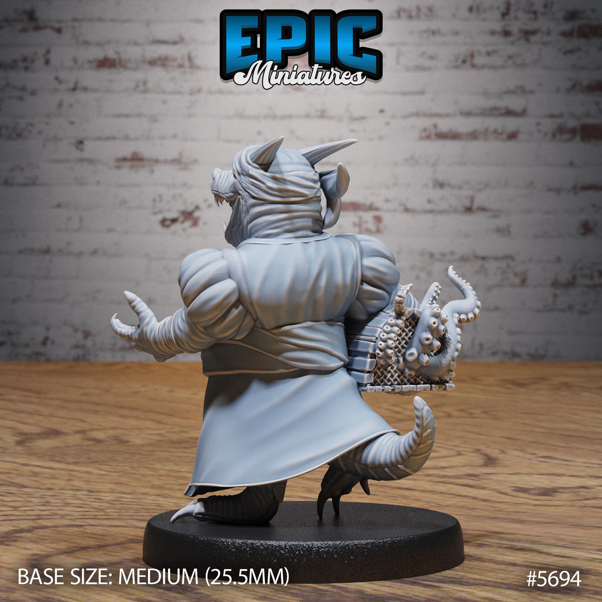 Mama Kobold Maid Option #5694 back DND miniature Dragon Hunt 16k resin