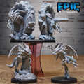 Abyss Drake Set of 3 DND miniatures group photo Dragon Hunt