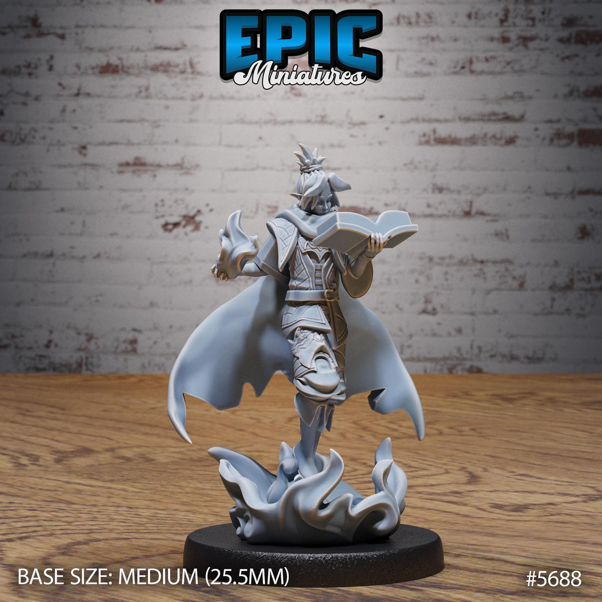 Dragonfire Sorcerer Option #5688 front DND miniature Dragon Hunt 16k resin
