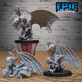 Silver Dragon Wyrmling Set of 3 DND miniatures group photo Dragon Hunt