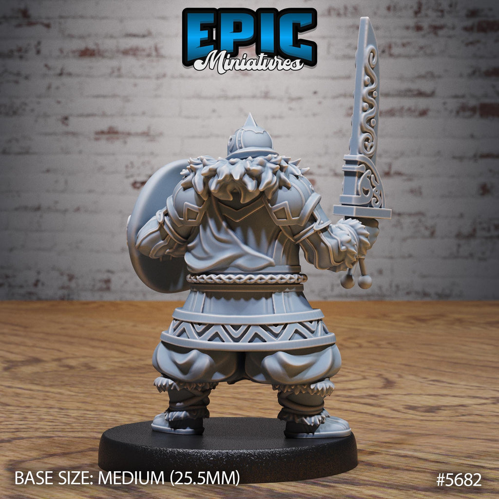 Dwarf Fighter Option #5682 back DND miniature Dragon Hunt 16k resin