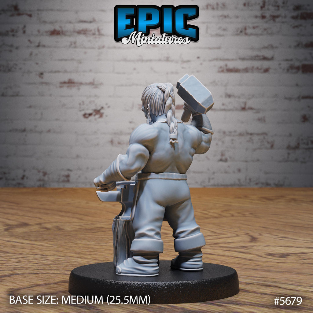Mighty Dwarf Option #5679 back DND miniature Dragon Hunt 16k resin