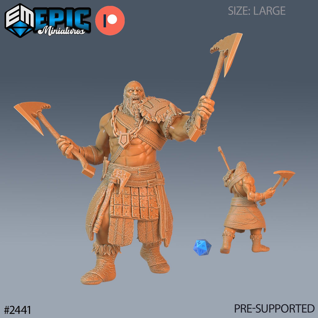 Half Frost Giant Option #2441 front DND miniature Ancient Cold 16k resin