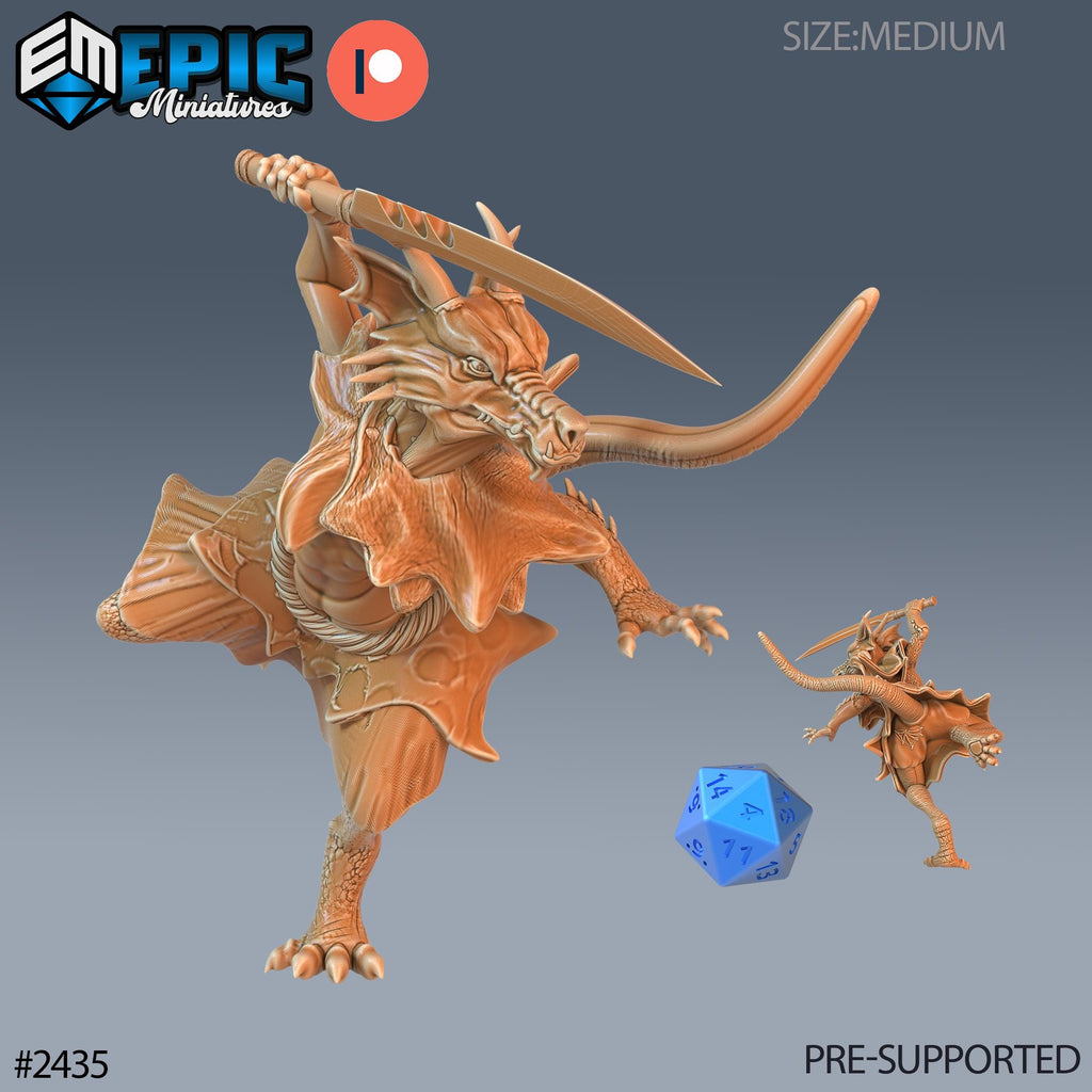 Winter Kobold Option #2435 front DND miniature Ancient Cold 16k resin