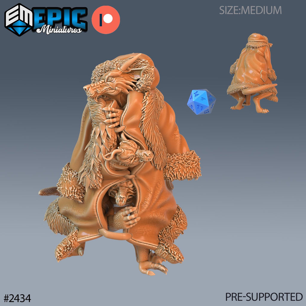 Winter Kobold Option #2434 front DND miniature Ancient Cold 16k resin