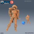 Northern Tribes Warrior Option #2418 front DND miniature Ancient Cold 16k resin
