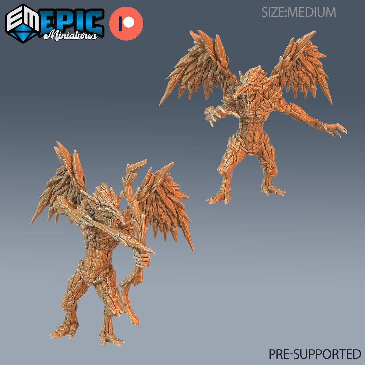 Ice Mephit Set of 2 DND miniatures group photo Ancient Cold