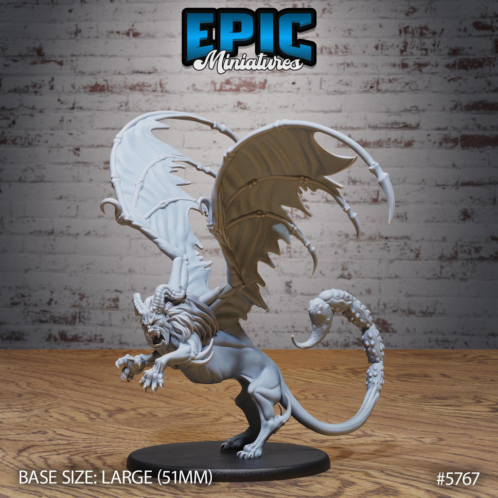 Manticore Classic Option #5767 front DND miniature Cultist Circle 16k resin