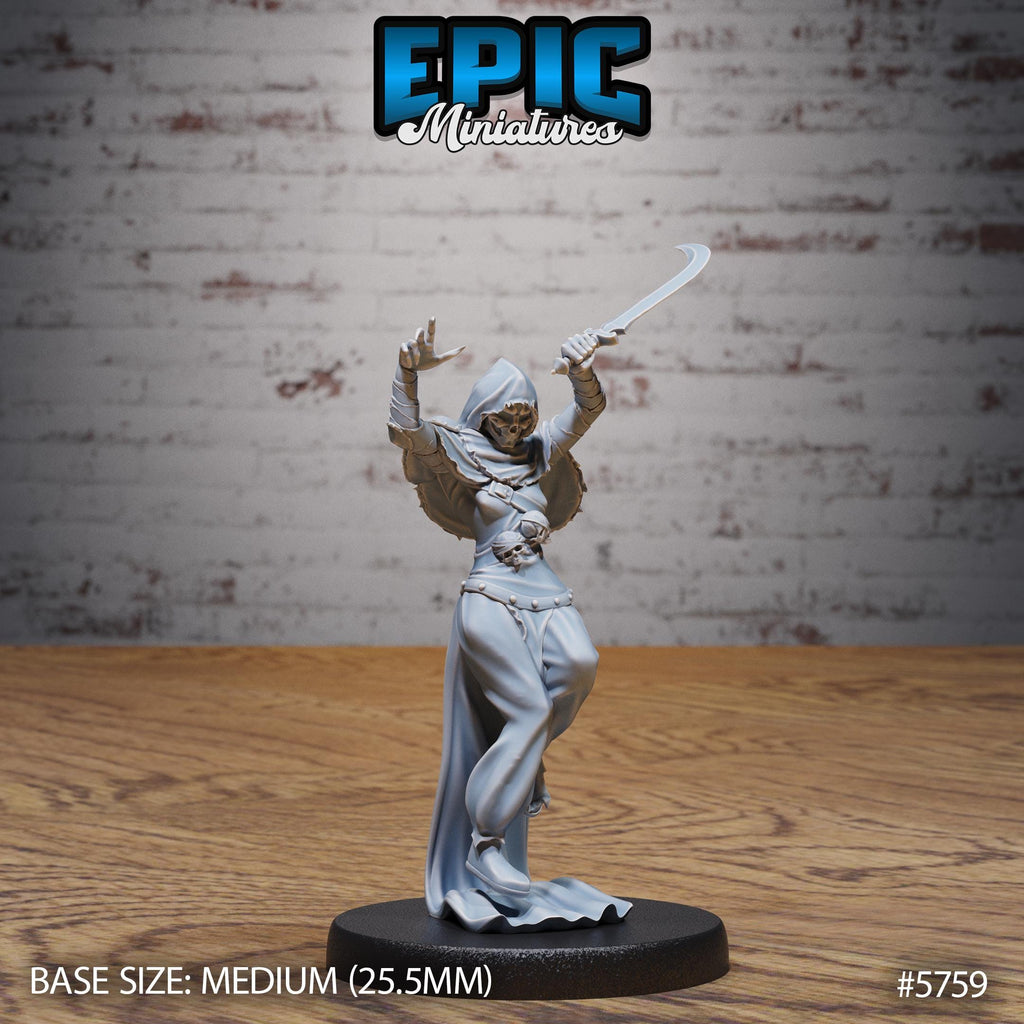 Death Assassin Option #5759 front DND miniature Cultist Circle 16k resin
