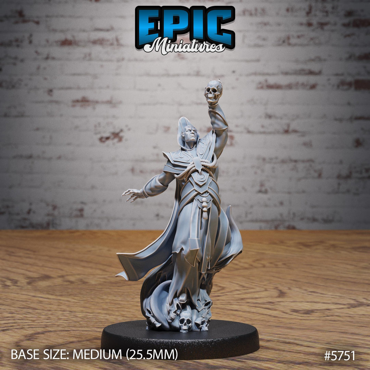 All-Seeing Eye Mage Option #5751 front DND miniature Cultist Circle 16k resin