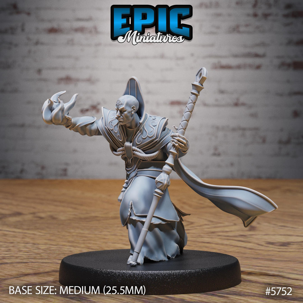 All-Seeing Eye Mage Option #5752 front DND miniature Cultist Circle 16k resin