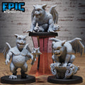 Gargoyle Kid Set of 3 DND miniatures group photo Cultist Circle