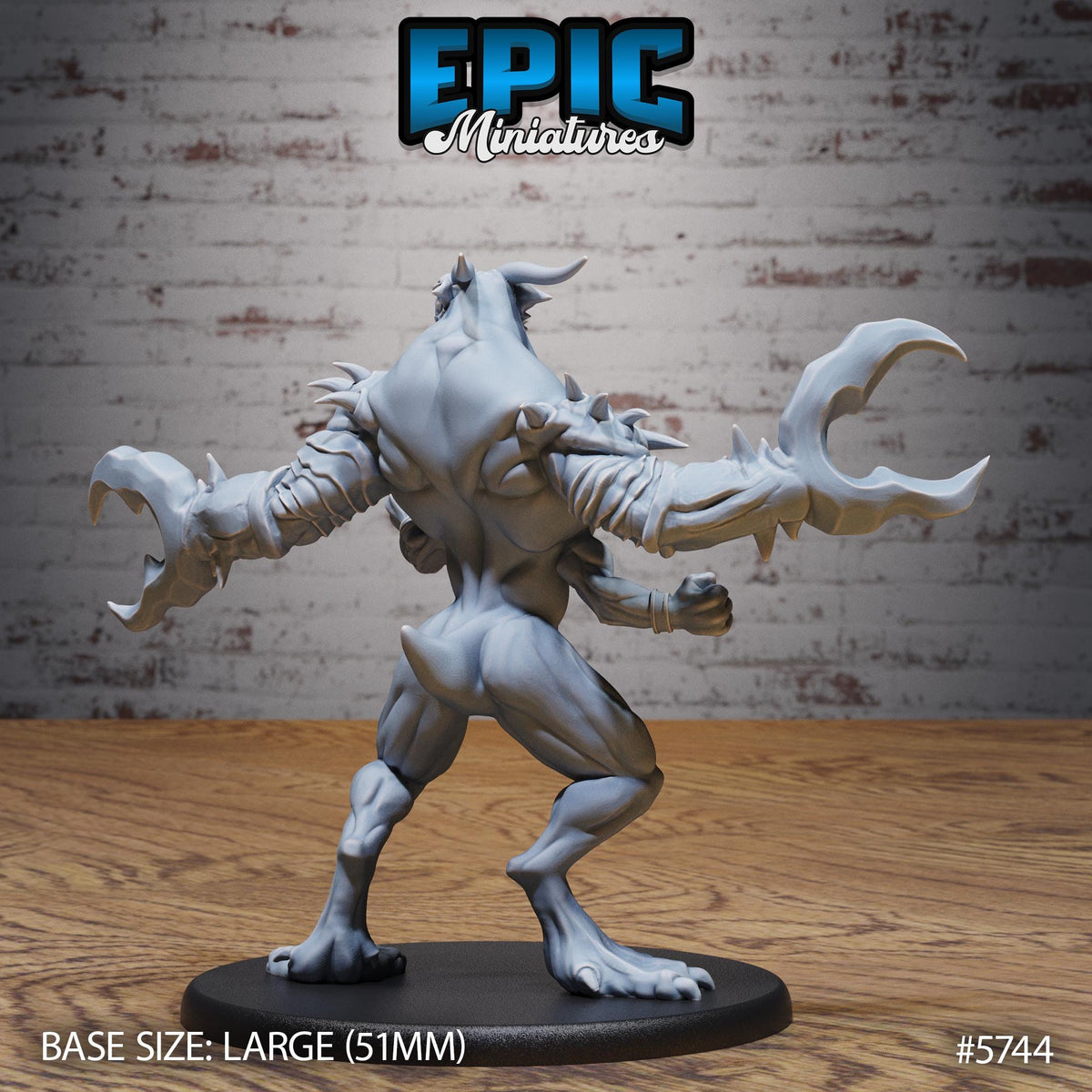 Glabrezu Classic Option #5744 back DND miniature Cultist Circle 16k resin