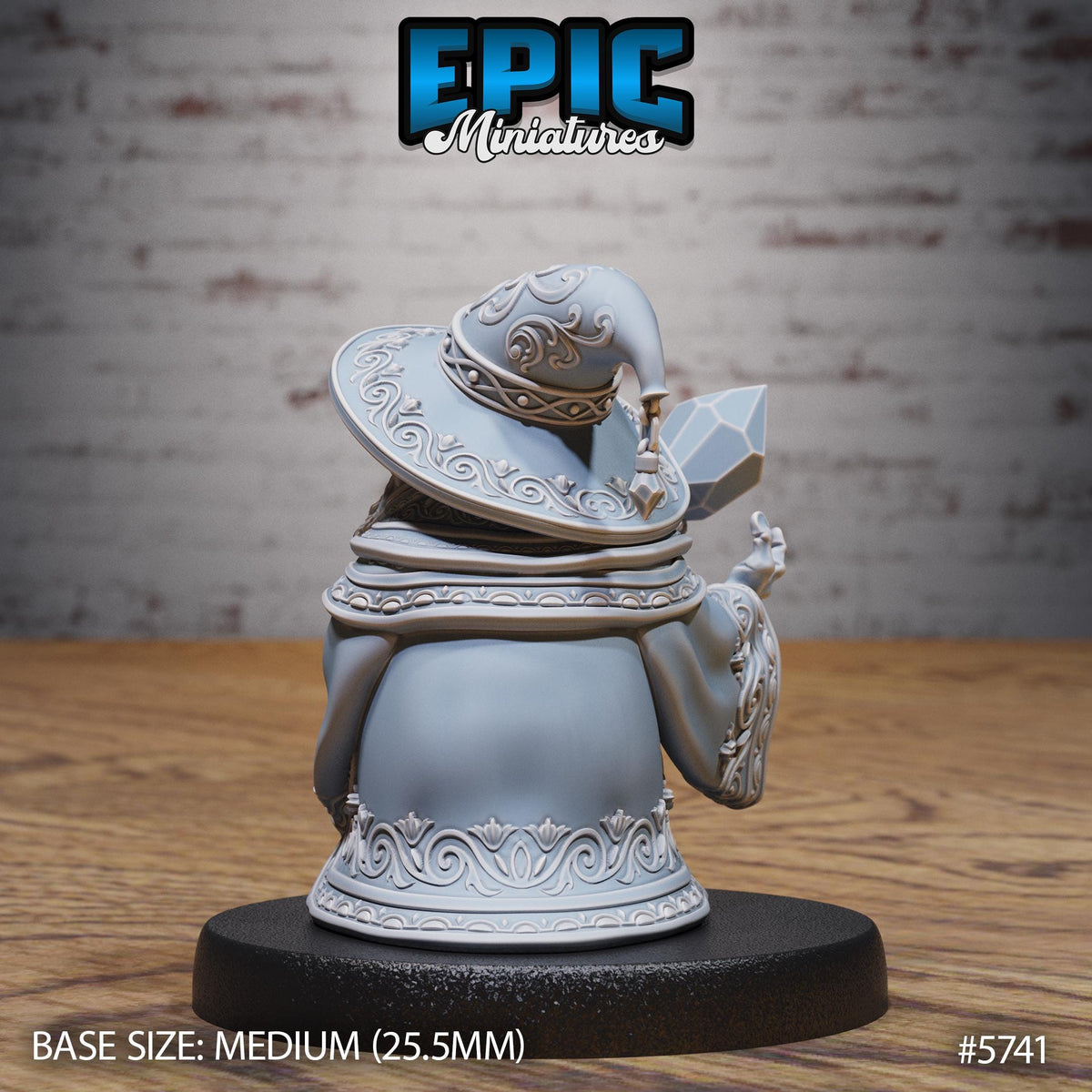 Frog Wizard Option #5741 front DND miniature Cultist Circle 16k resin
