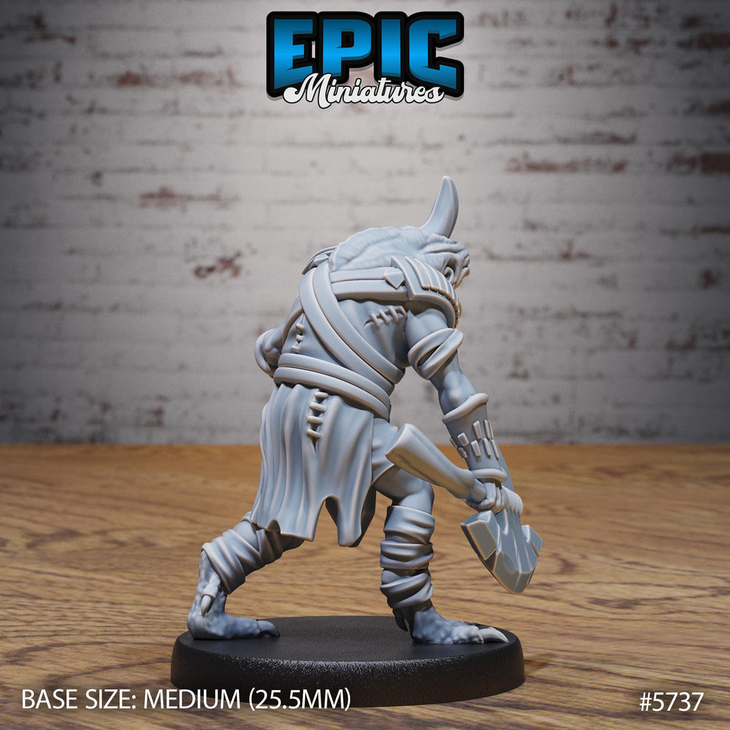 Cult Flesh Experiment Servant Option #5737 back DND miniature Cultist Circle 16k resin