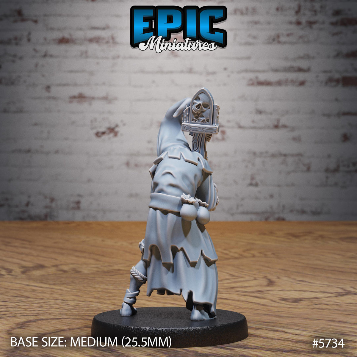 Cult Cultist Option #5734 back DND miniature Cultist Circle 16k resin