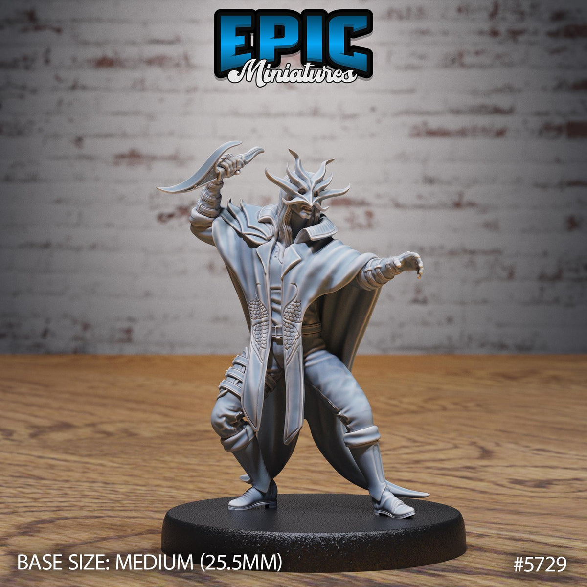 Dark Cultist Option #5728 back DND miniature Cultist Circle 16k resin