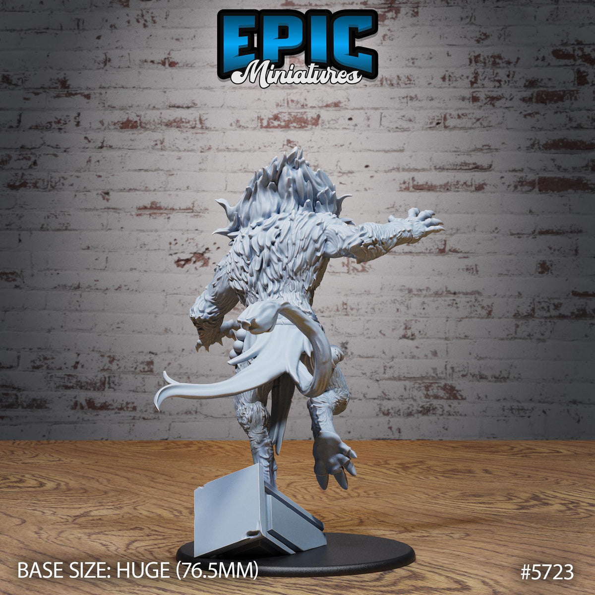 Abyssal Demon Lord Option #5723 back DND miniature Cultist Circle 16k resin