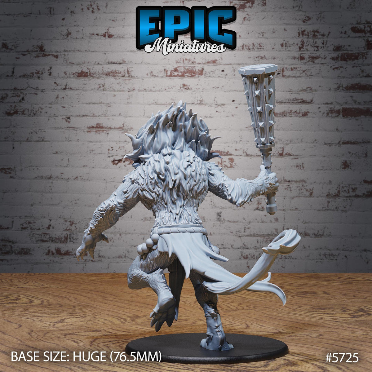 Abyssal Demon Lord Option #5725 back DND miniature Cultist Circle 16k resin