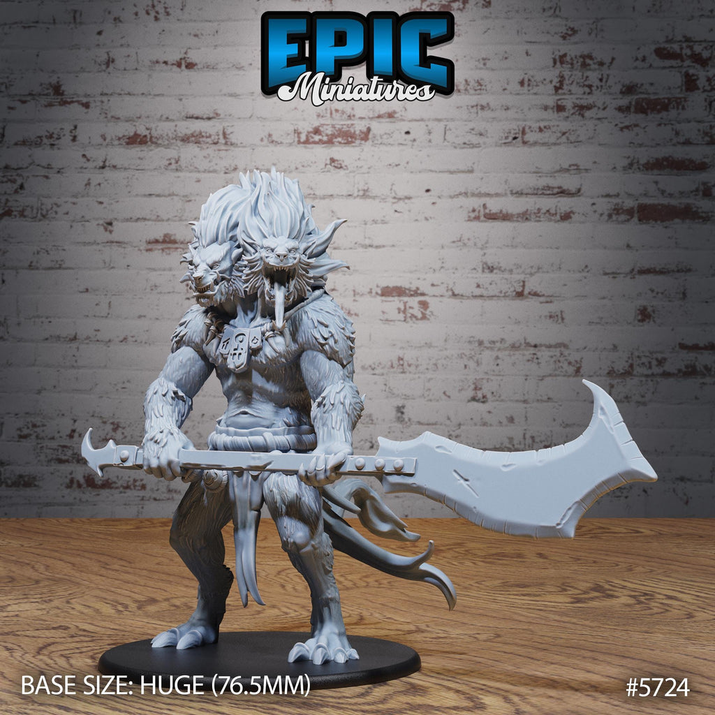 Abyssal Demon Lord Option #5724 front DND miniature Cultist Circle 16k resin