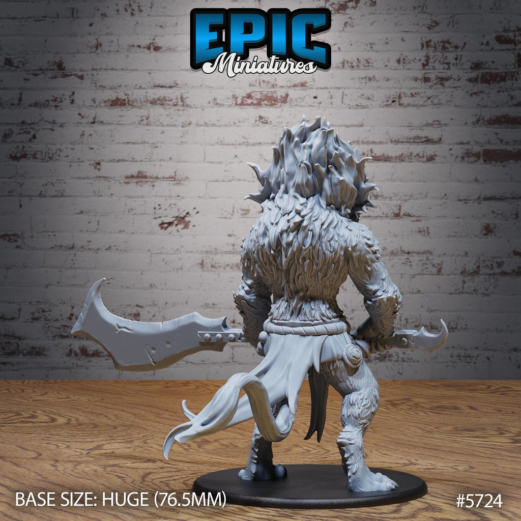 Abyssal Demon Lord Option #5724 back DND miniature Cultist Circle 16k resin