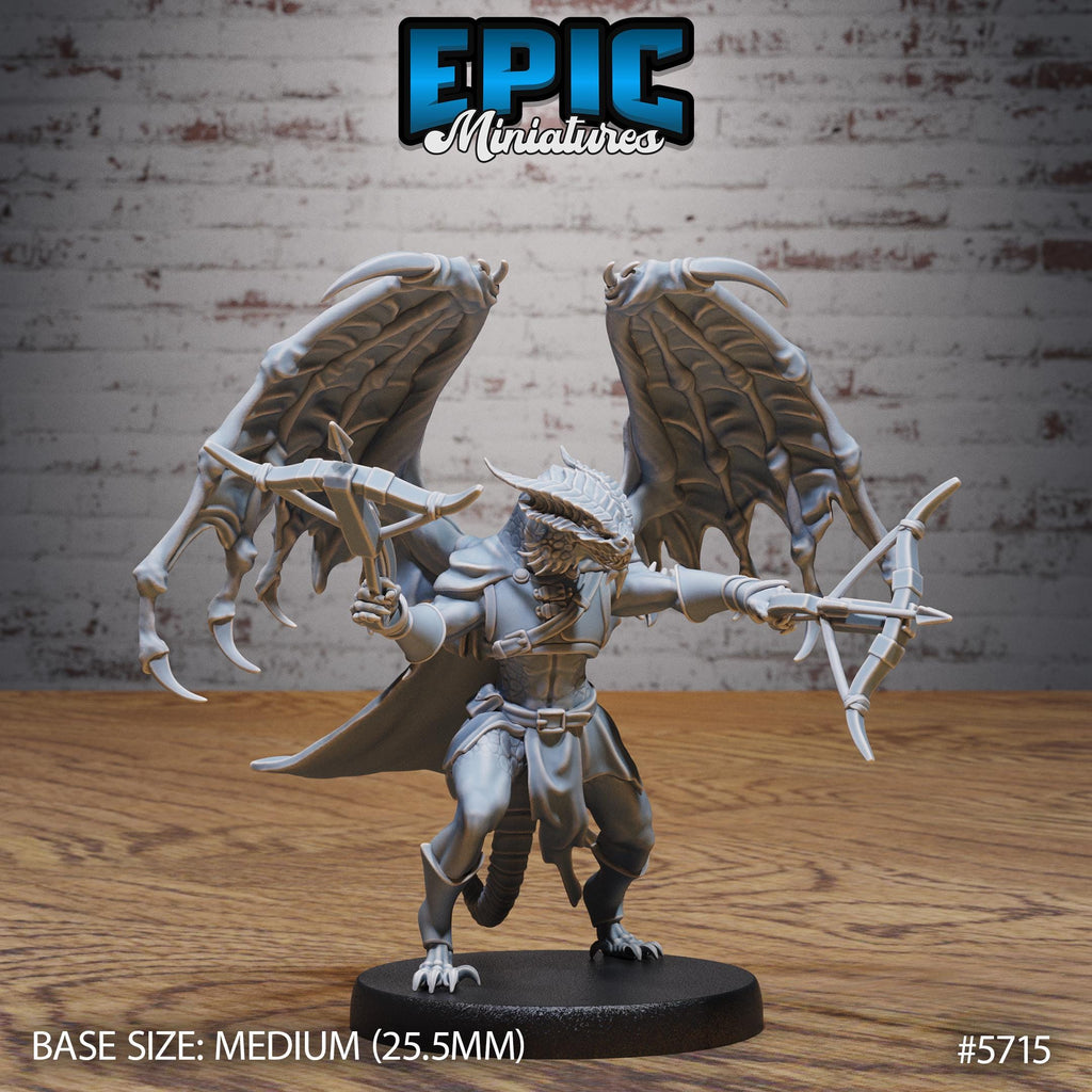Draconian Rogue Option #5715 front DND miniature Dragon Hunt 16k resin