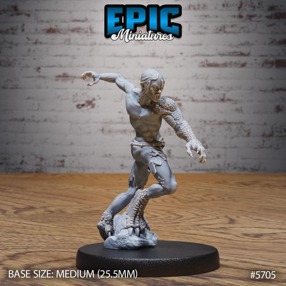 Dragonflesh Curse Option #5705 front DND miniature Dragon Hunt 16k resin