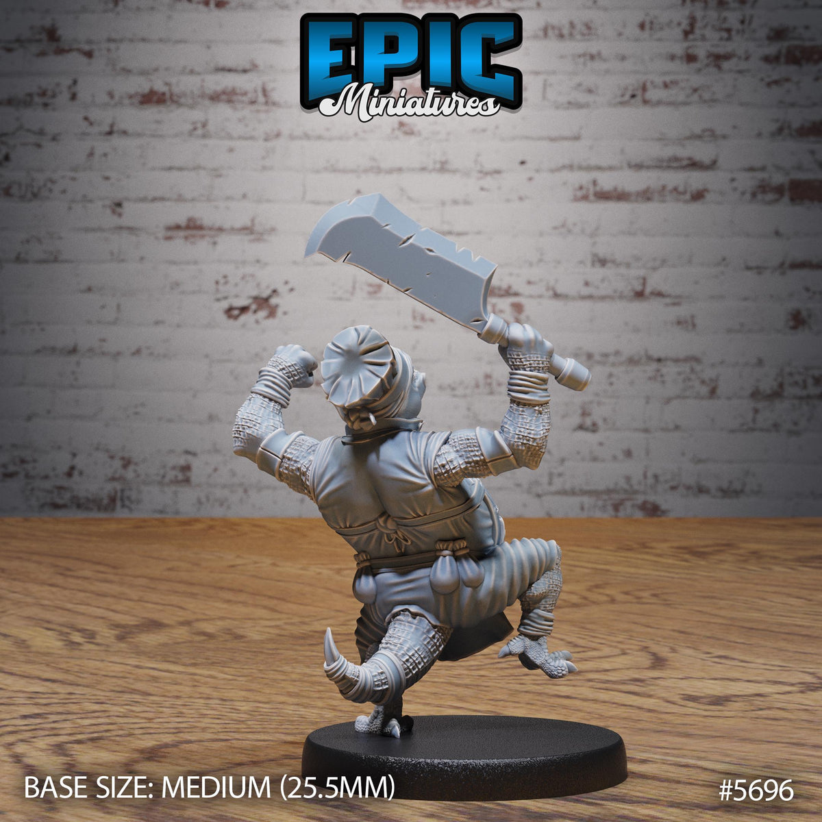 Papa Kobold Cook Option #5696 back DND miniature Dragon Hunt 16k resin