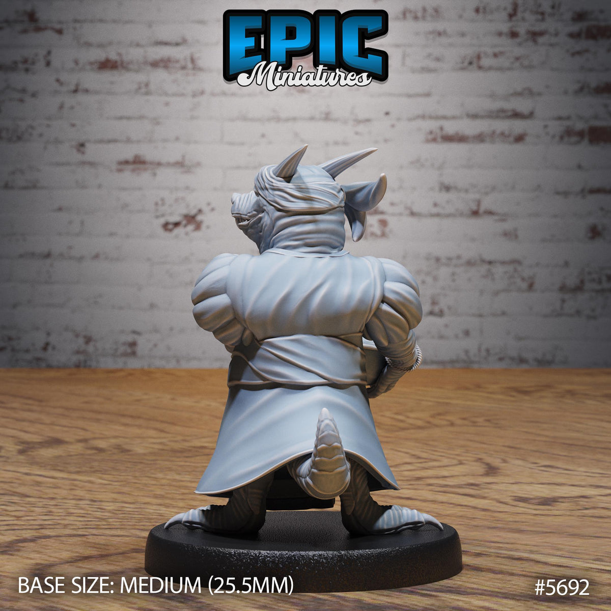 Mama Kobold Maid Option #5692 back DND miniature Dragon Hunt 16k resin