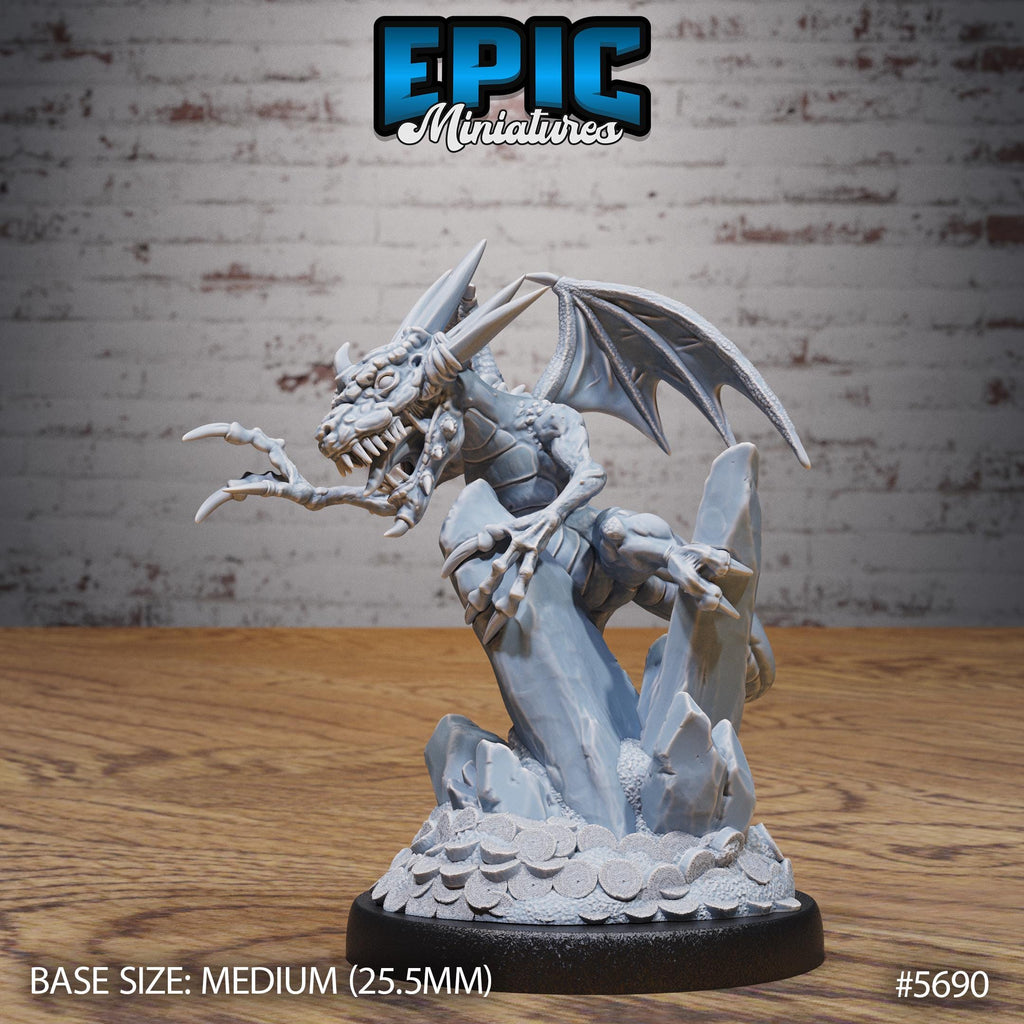 Abyss Drake Set of 3 DND miniature Dragon Hunt photo 5