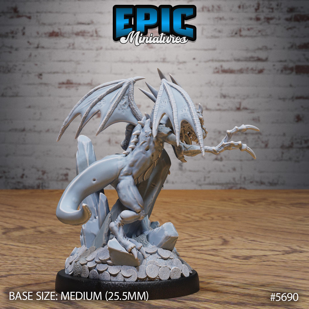 Abyss Drake Set of 3 DND miniature Dragon Hunt photo 6